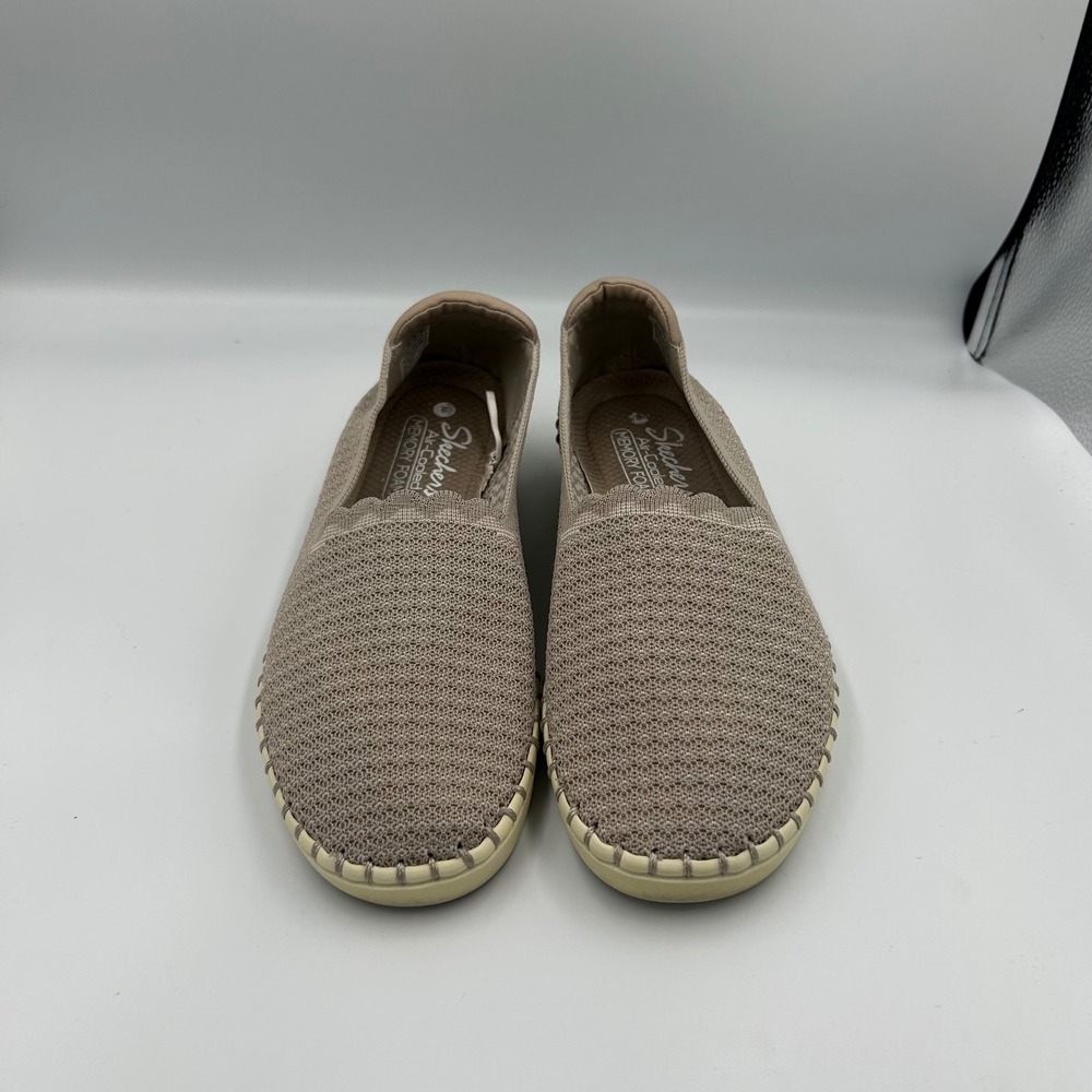 Skechers Slip On Shoes Womens 9 Taupe BOBS B Cute Clean Life 100161 Knit Vegan